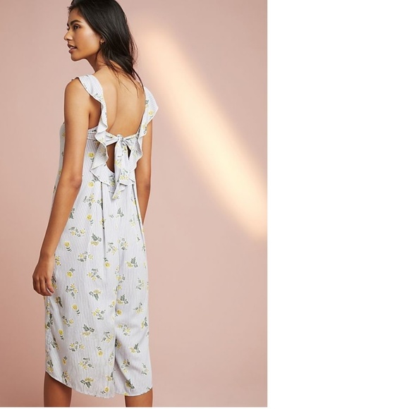 Anthropologie FLOREAT RUFFLED FLORAL JUMPSUIT new - Picture 2 of 8